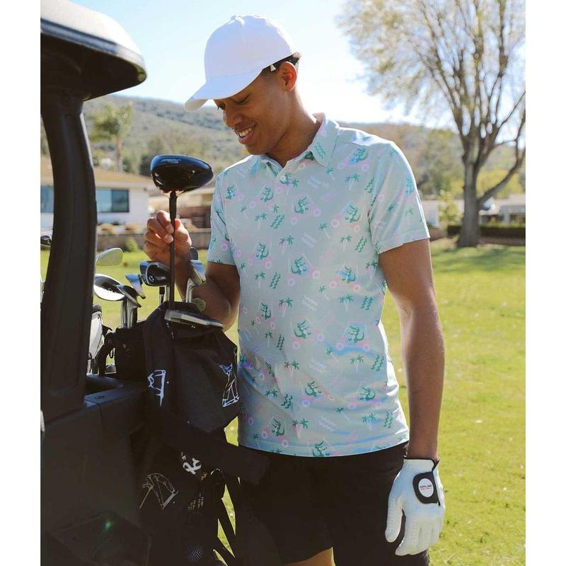 Men's Golf Cart Gator Polo Shirt