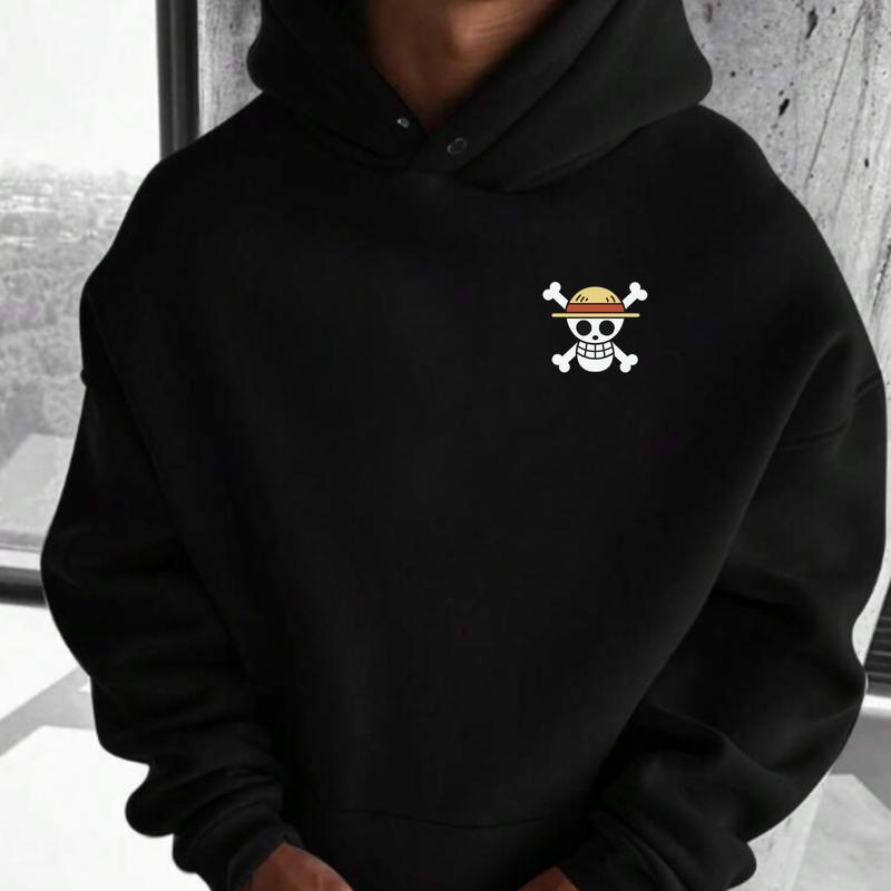 Manga One Piece 2 sides Hoodie, Punny Cartoon Hoodie, Top 1 Anime of All Time, Japanese Anime 90s Graphic Hoodie, Anime Hoodie Tops Classic Menswear