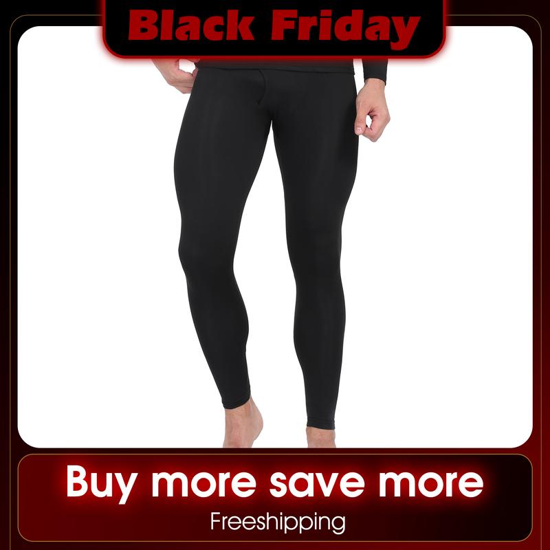 Thermal Pants for Men Long Underwear Bottoms, Soft and Compression Base Layer Leggings, Winter Wear