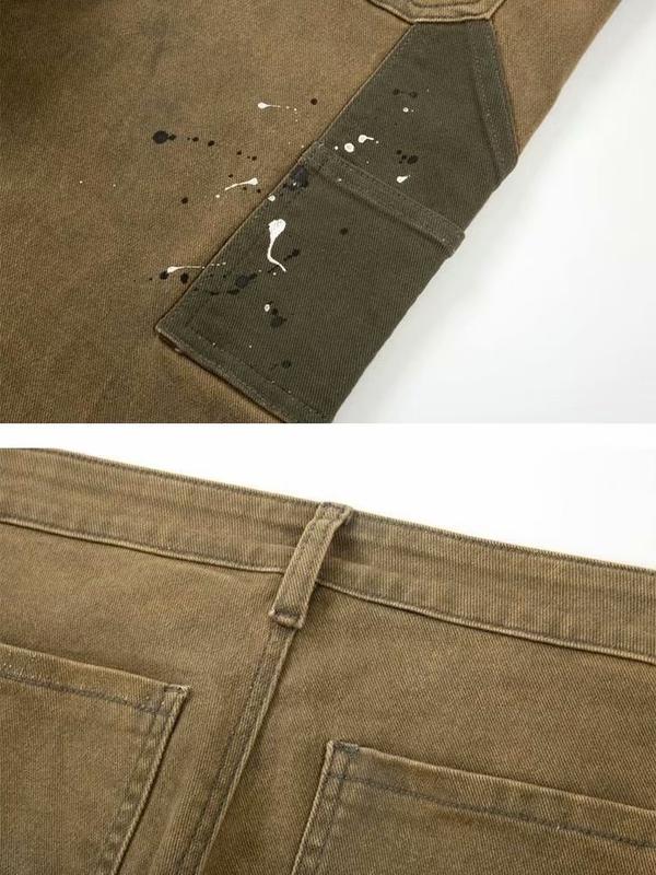 Vintage Men s Flared Jeans: Distressed Wasteland Style for Retro Fashion Shop Now!