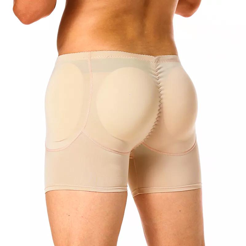 Men Boxer Shorts Brief,Men Padded Underwear Hips Enhancer Shaper Booty Butt Lift Panties,Men Underwear With Removable Padded