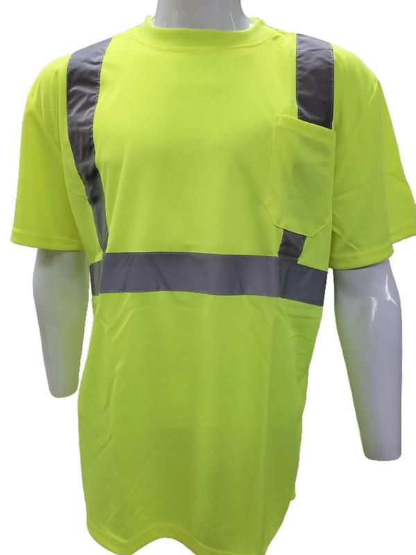 FX Class 3 High Visibilty Yellow Short sleeve safety shirt