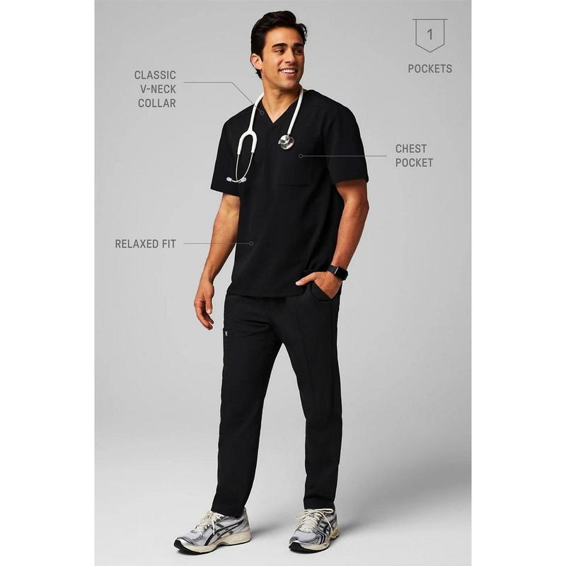 Fabletics Men's Helix 1-Pocket Scrub Top