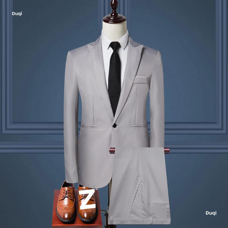 Korean-style Western-style Suits Men's Business Casual Professional Tuxedo Two-piece Set Clothing Trade Across Borders