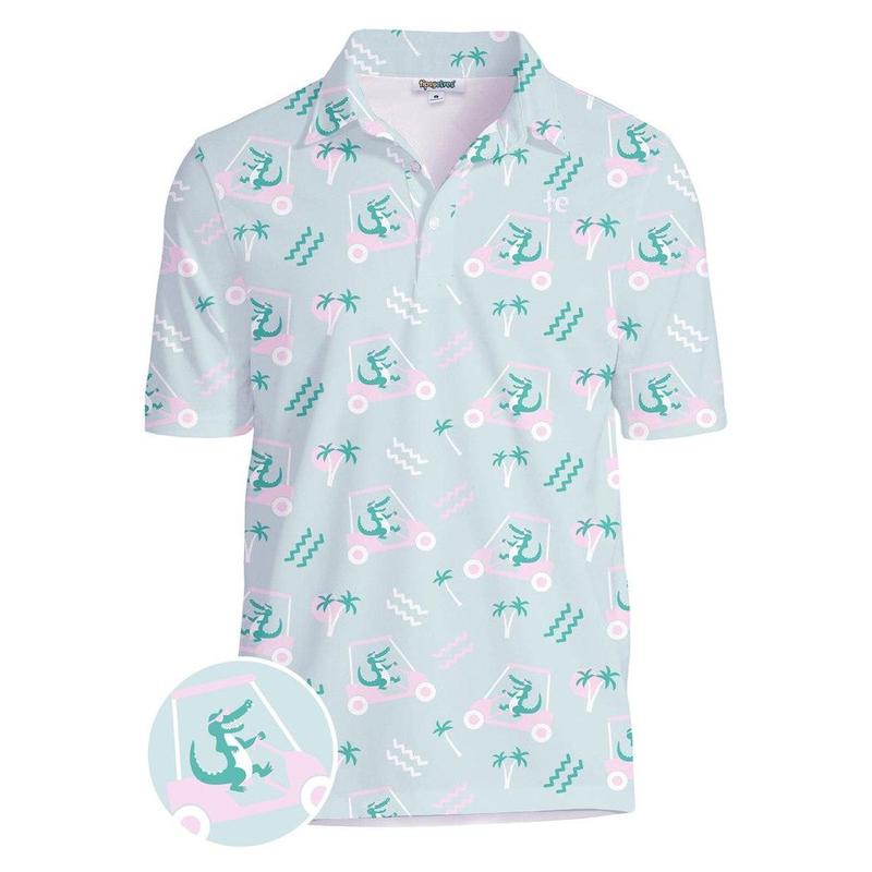 Men's Golf Cart Gator Polo Shirt