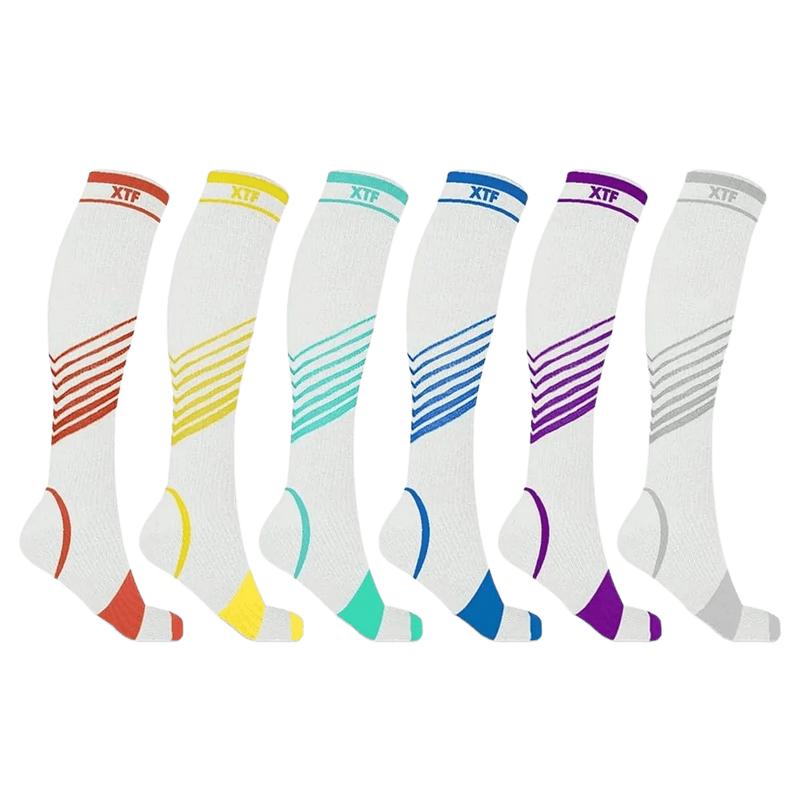 Ultra V-striped Compression Socks (6-Pairs)