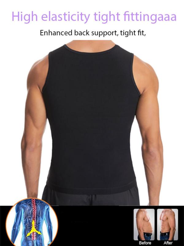 Men's Sauna Shapewear Tank Top, Breathable Comfortable Sweat Enhancer Shaper, Tummy Control Shapewear for Men