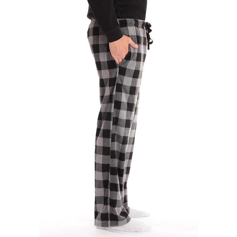 Microfleece Men's Pajama Pants with Pockets