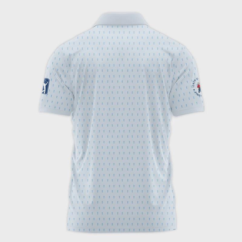 Shop Now for Men s 124th U S Open Pinehurst Titleist Polo Shirt - Light Blue Sports Pattern - All Over Print