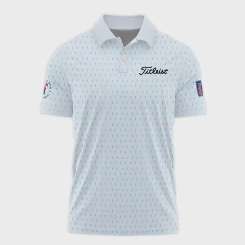 Shop Now for Men s 124th U S Open Pinehurst Titleist Polo Shirt - Light Blue Sports Pattern - All Over Print