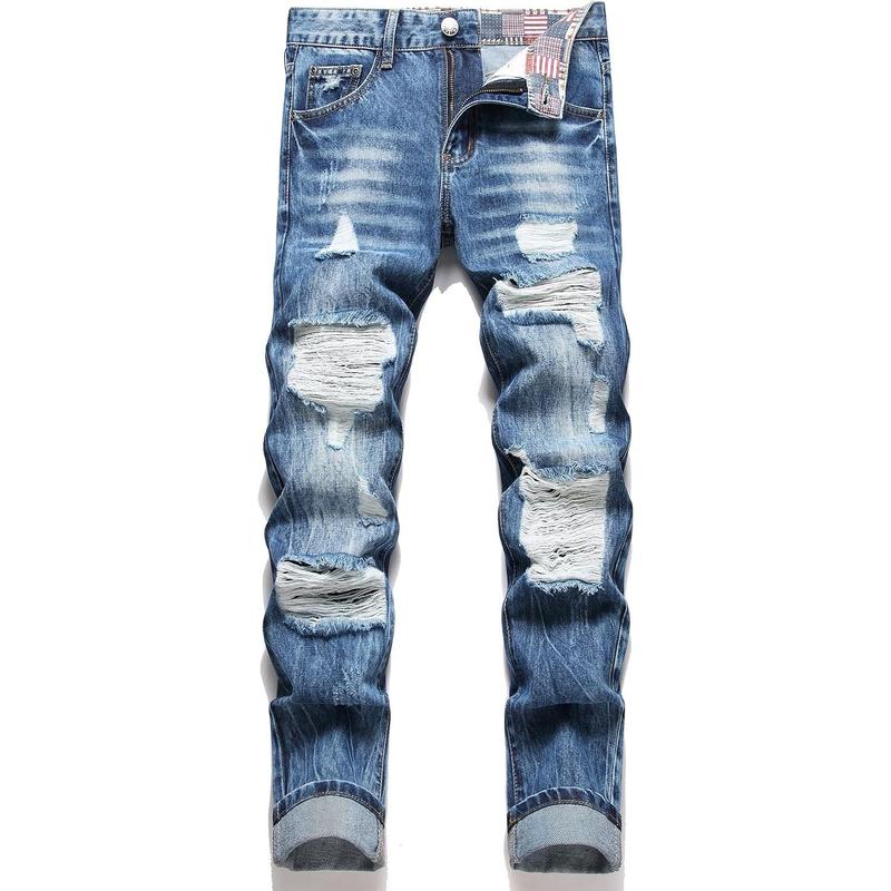 Men's Regular Fit Ripped Jean