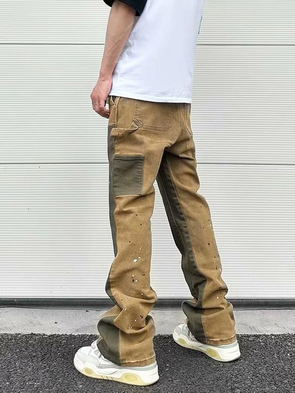 Vintage Men s Flared Jeans: Distressed Wasteland Style for Retro Fashion Shop Now!