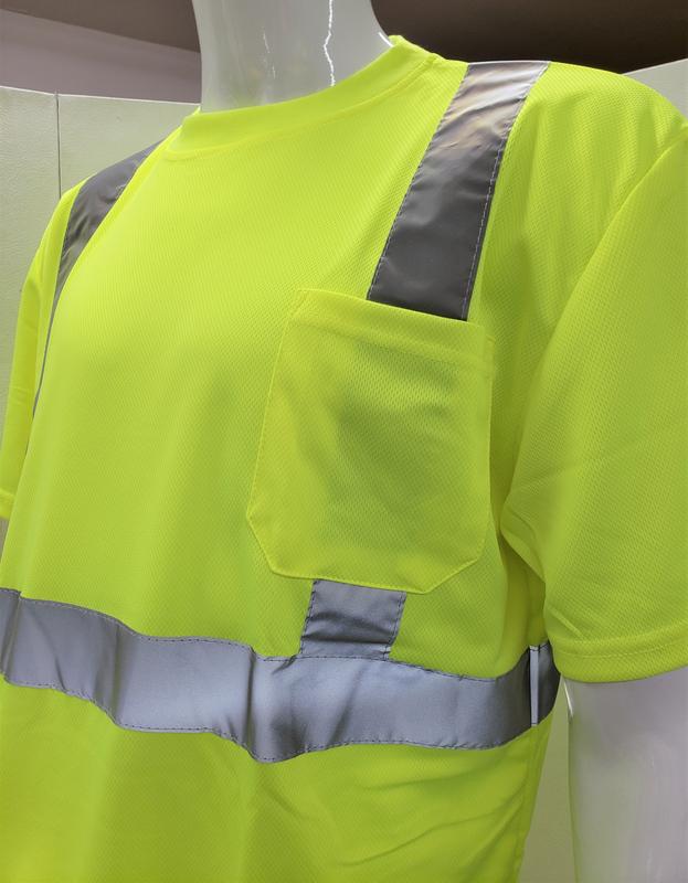 FX Class 3 High Visibilty Yellow Short sleeve safety shirt