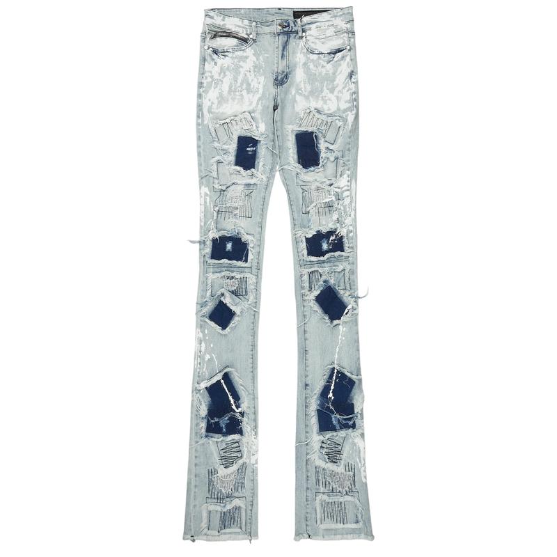 Dave Blue Painter Super Stacked Flare Jean