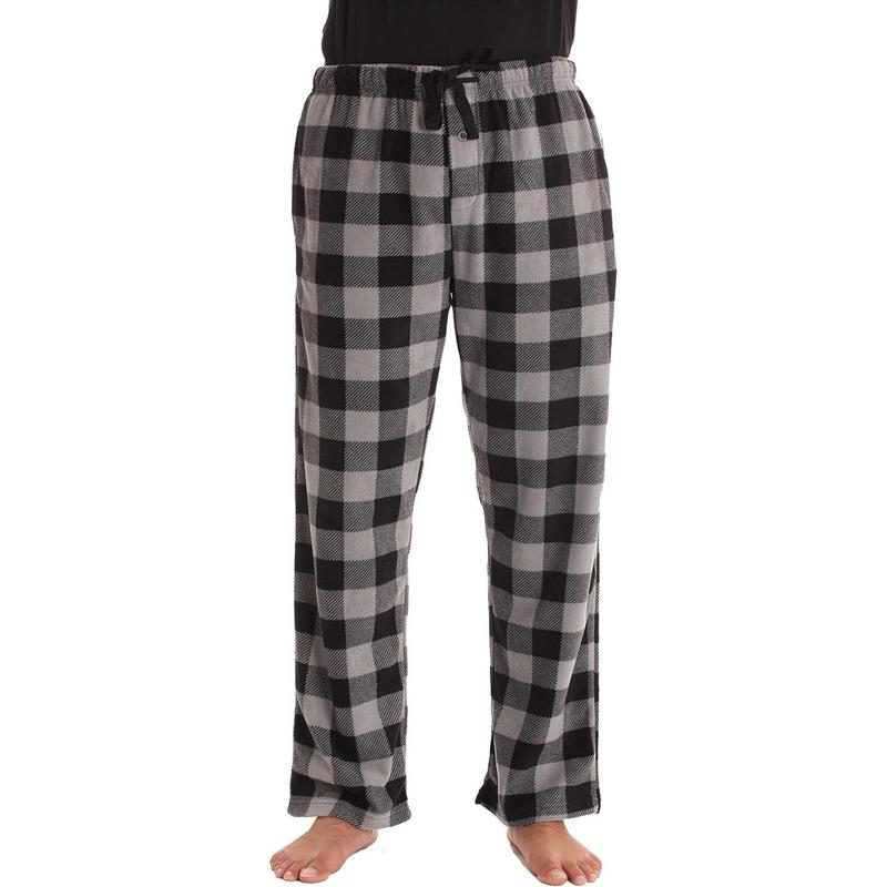 Microfleece Men's Pajama Pants with Pockets