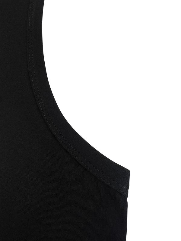 Men's Weightlifting Graphic Round Neck Tank Top, Casual Loose Sleeveless Top for Daily Outdoor Wear, Men's Top for All Seasons