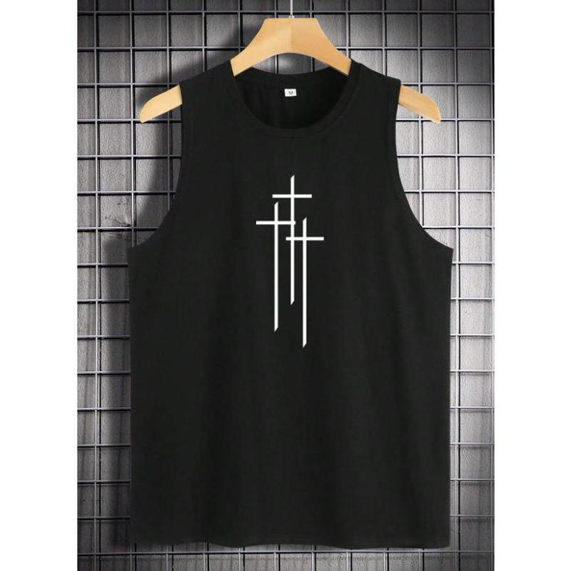 Men Graphic Print Tank Top