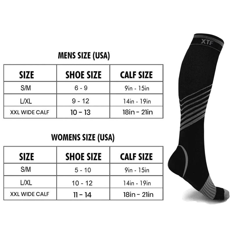 Ultra V-striped Compression Socks (6-Pairs)