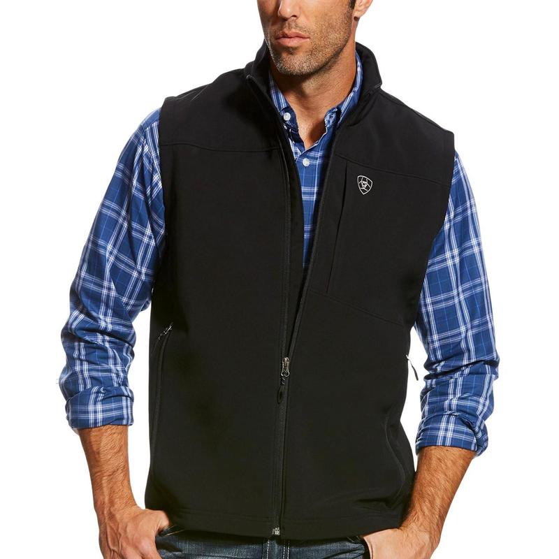 Ariat Men's Vernon Softshell Logo Vest - 10023335