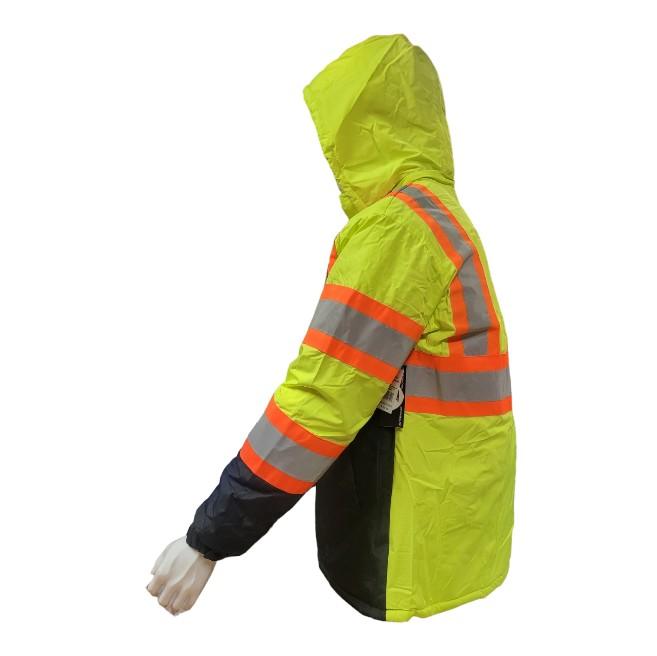 Hi-Viz Parka Safety Jacket  Clothing Workwear Uniforms Outdoor Man