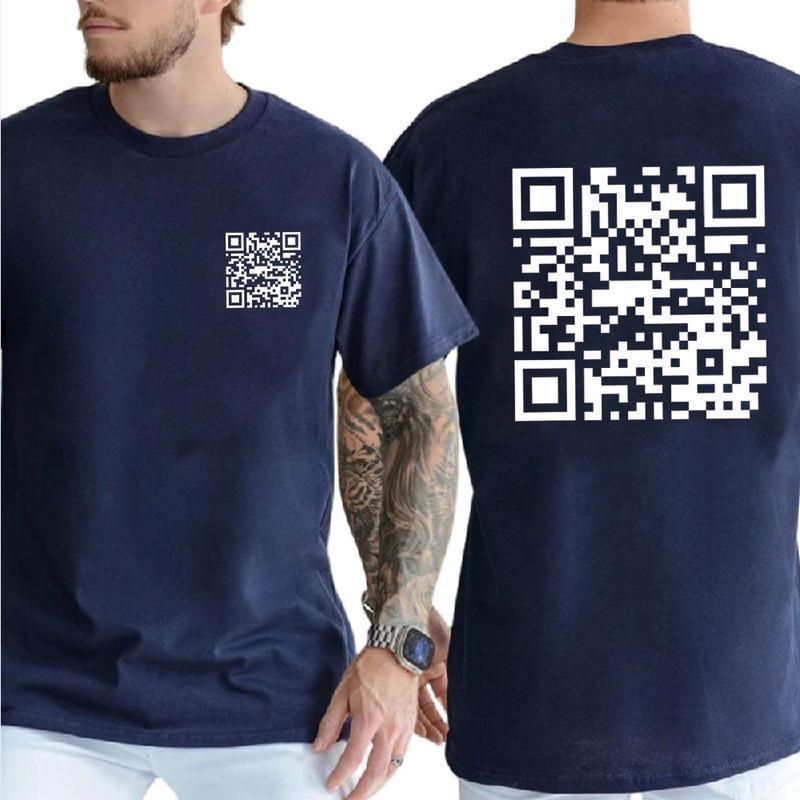 Funny QR Code T-Shirt, Hoodie, Sweatshirt - 2 Sided Print, Sizes for All