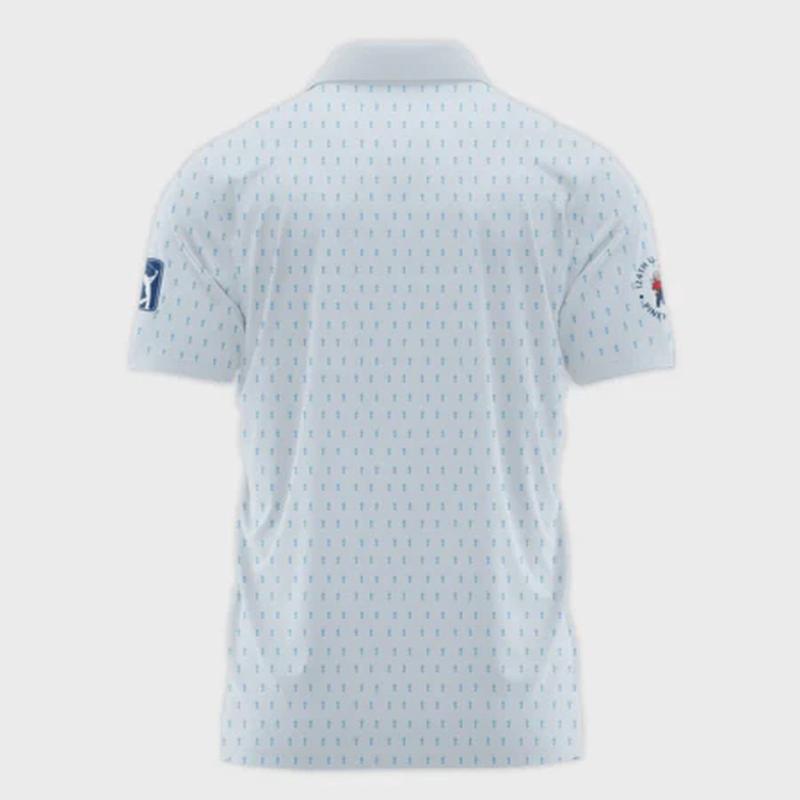 Shop Now for Men s 124th U S Open Pinehurst Titleist Polo Shirt - Light Blue Sports Pattern - All Over Print