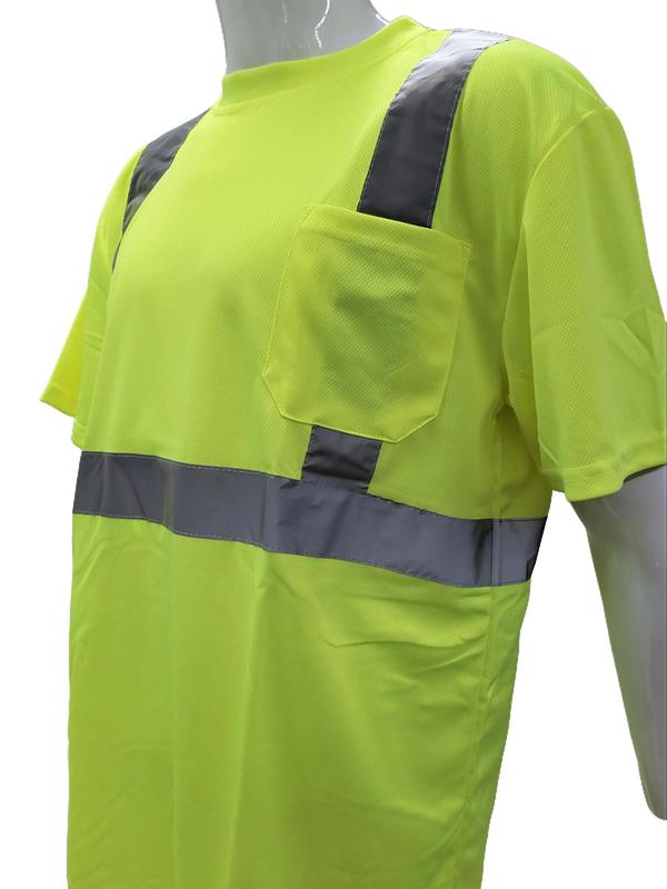 FX Class 3 High Visibilty Yellow Short sleeve safety shirt