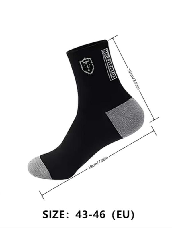 Men's Colorblock Crew Socks, Summer Wear 2024, Casual Moisture Wicking Socks, Socks Pack for Men, Soft Comfy Breathable Sports Athletic Socks for All Seasons Daily Wear