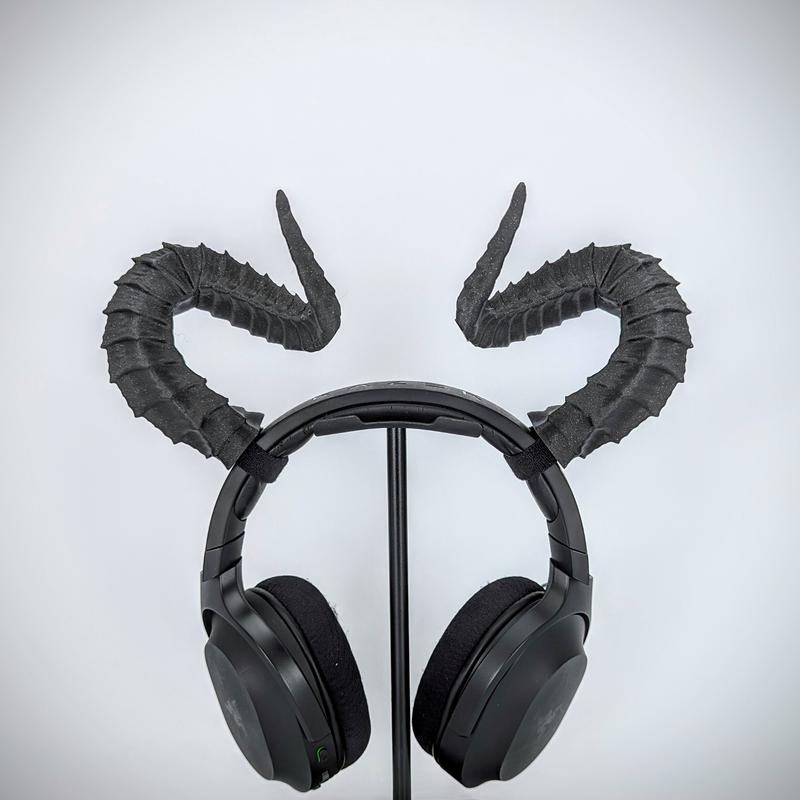 BeamTeam3D Tiefling Horns - Cosplay Costume Accessories Handmade Menswear