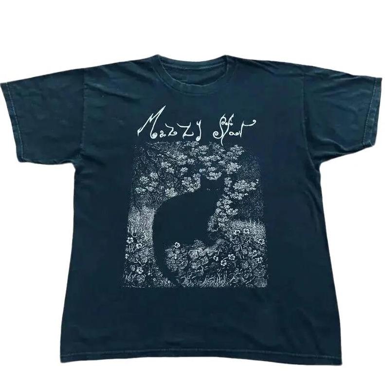 Mazzy Star Cat Tshirt, 90s Alternative Rock Hope Sandoval Unisex TShirt