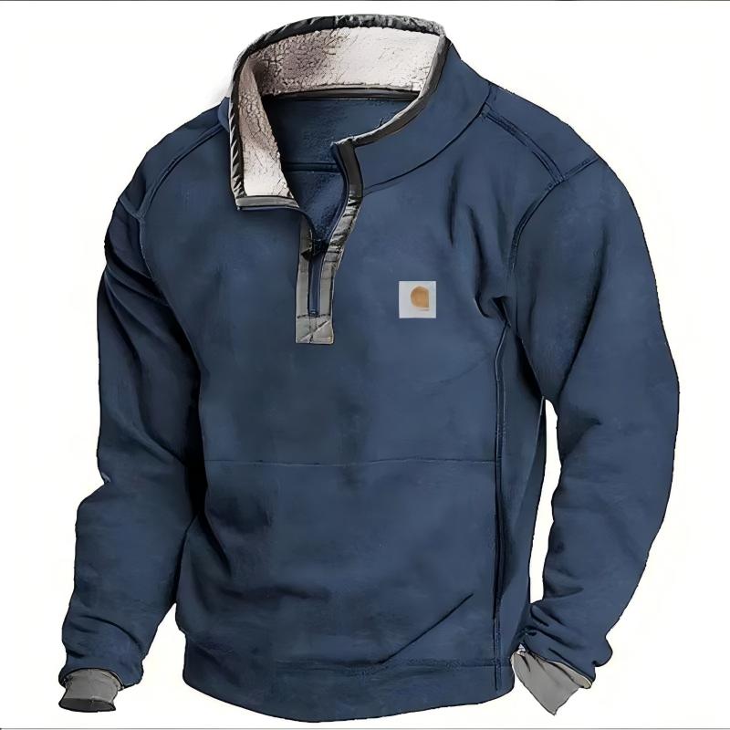 Stylish Polo Collar Sweater for Sportsand Leisure,Trendy Zip-Up Men'sSweater for Casual Wear shirts