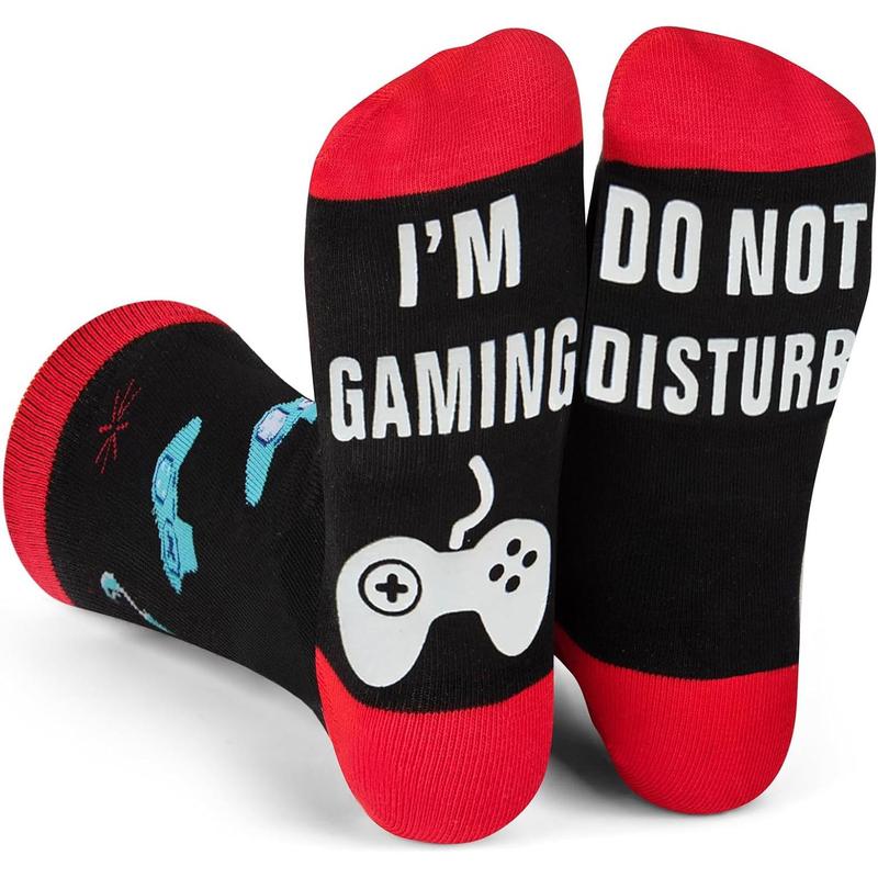 Stocking Stuffers for Teens Boys Adults, Christmas Birthday Valentines Day Gifts for Him Boyfriend Boys Husband, Funny Gamer Socks