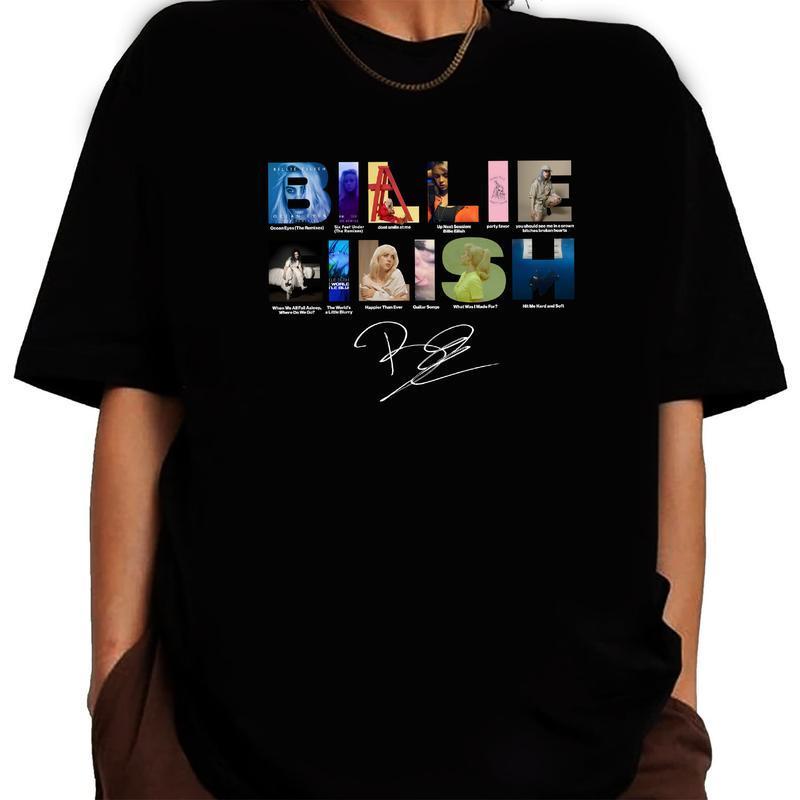 Billieee Eilishhh Albums Vintage Unisex T-shirt