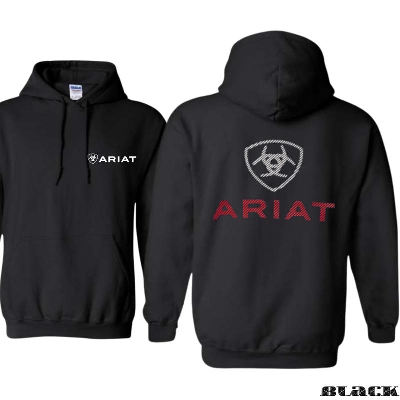 Trendy Ariat Hoodie - Eye-Catching Graphic with Unique Logo and Stylish Aesthetics, Ideal for Everyday Wear and Equestrian Enthusiasts, Suitable for Men and Women