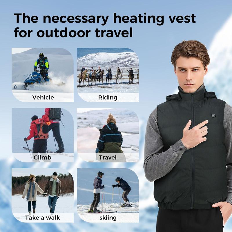  Heated Vest for 2024 Updated WinterHeating Jacket Vest for Men & Women,Lightweight Heating Vest with Battery Pack for WinterOutdoor  Hunting Skiing -Menswear Tops，Black Friday