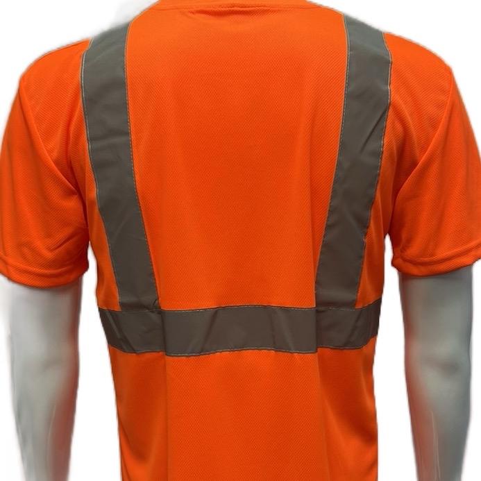 4 PACK - Class 3 High Visibilty Short sleeve safety shirt available in Orange and Yellow