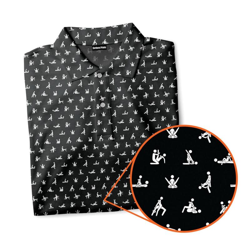Stick Figure S-e-x Ed - Funny Golf Polo Shirt, Unique Men Polo Shirt, Humor Witty Gift for Golf Lover