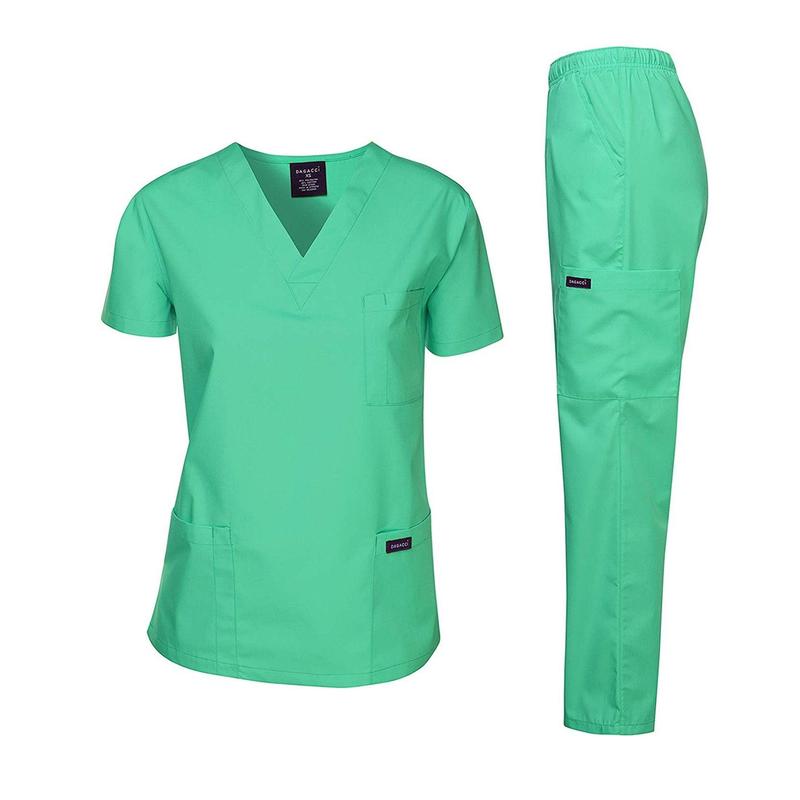 Dagacci Unisex MEDICAL UNIFORM SET (HOSPITAL GREEN)