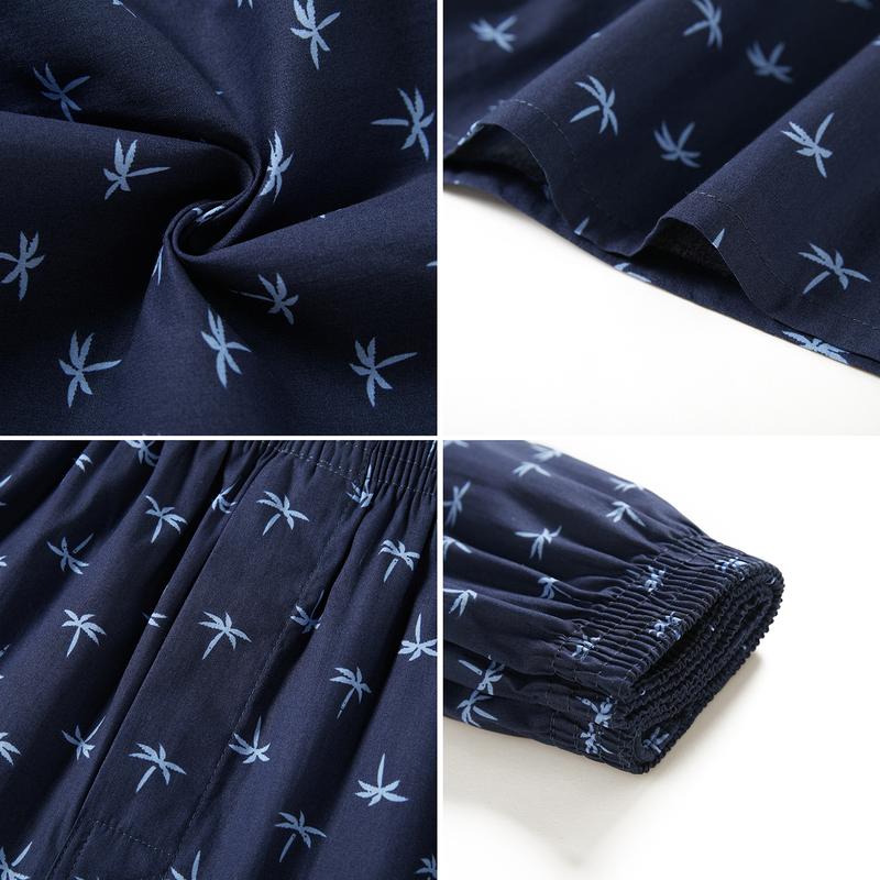 Men's Boxers Underwear 100% Cotton Printed Woven Boxers for Men Pack Boxer Shorts Fabric Menswear Men's Tagless