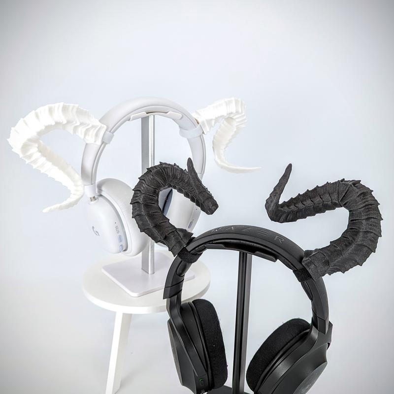 BeamTeam3D Tiefling Horns - Cosplay Costume Accessories Handmade Menswear