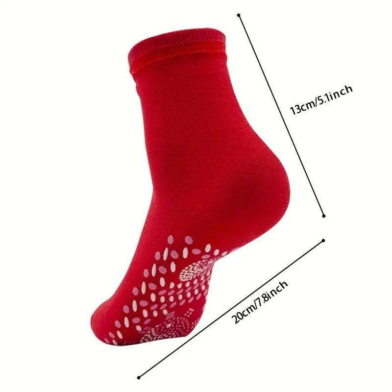 Self-heating Ankle Socks, Comfortable Elastic Anti Penetration Heating Socks, Warm and Cold-resistant Cotton Socks for Outdoor Activities, Christmas Gift