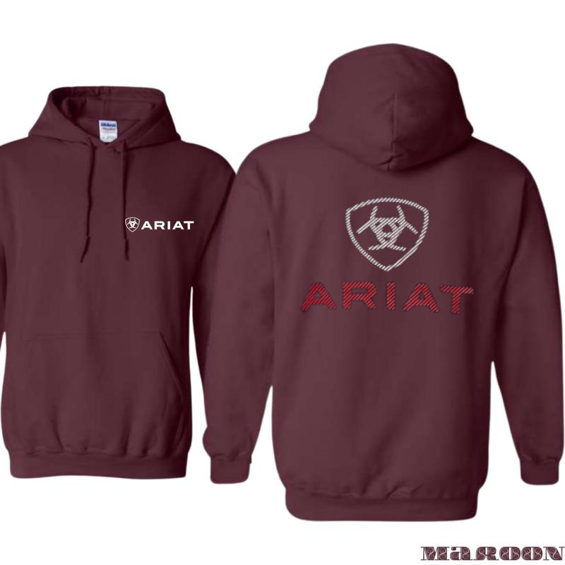 Trendy Ariat Hoodie - Eye-Catching Graphic with Unique Logo and Stylish Aesthetics, Ideal for Everyday Wear and Equestrian Enthusiasts, Suitable for Men and Women