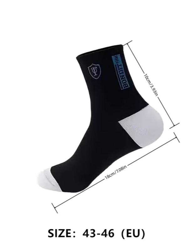 Men's Colorblock Crew Socks, Summer Wear 2024, Casual Moisture Wicking Socks, Socks Pack for Men, Soft Comfy Breathable Sports Athletic Socks for All Seasons Daily Wear