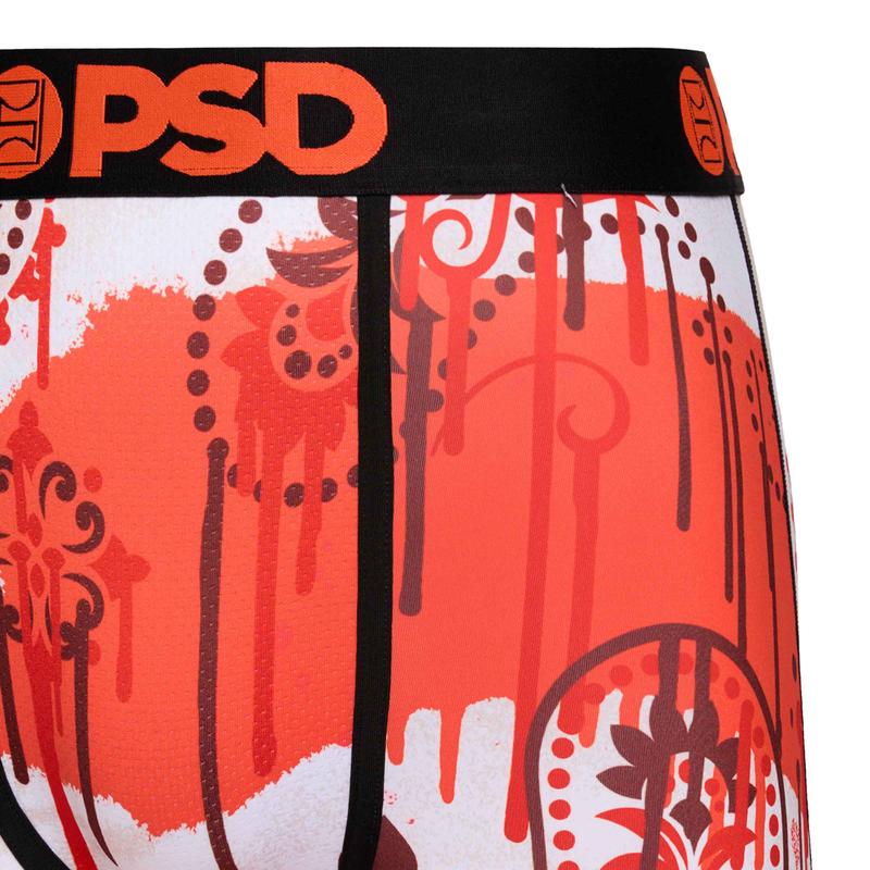 PSD Men's Rusty Bandana Drip Boxer Brief - Standard Length 7 Inch Inseam, Moisture-Wicking Micro Mesh Fabric