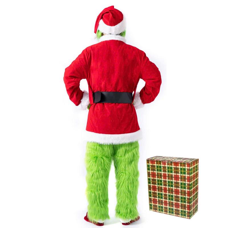 Christmas Costume Santa Suit 7pcs Unisex Adult's Cosplay Costume Fullsize