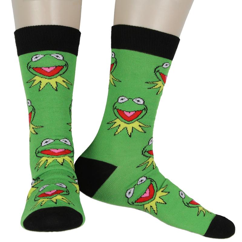 Disney The Muppets Hi Ho Kermit The Frog 2 Pair Crew Socks