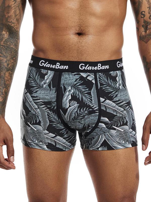 Men's Solid Boxer Shorts, Soft Breathable Comfy Underwear for Daily Wear, Boxer Briefs for Men, Men's Underwear for All Seasons