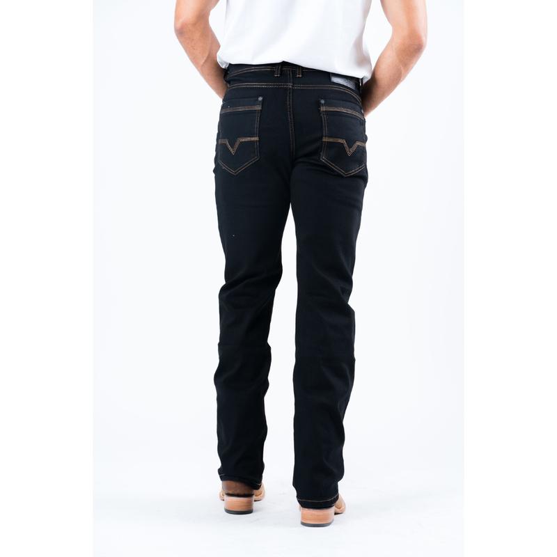 Platini Mens Boot-Cut Premium Denim Jeans