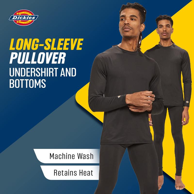 Dickies Mens Base Layer 2 Piece Performance Cold Weather Long Johns Underwear Set for Men