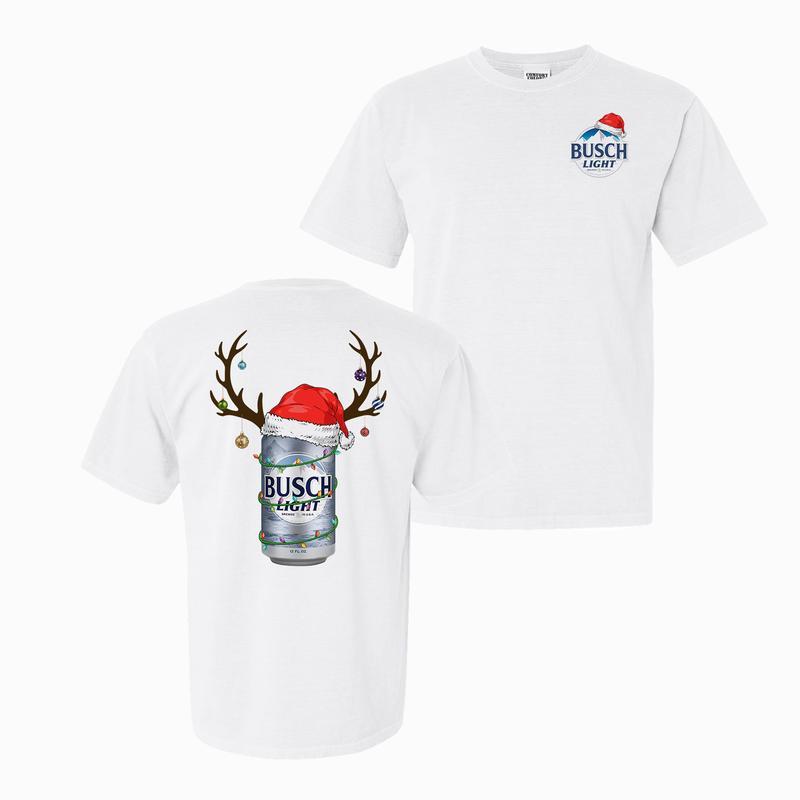 Limited Deer Busch Light Christmas T-shirt